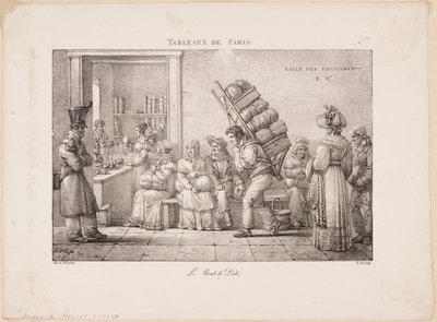 Tableaux de Paris. Le Mont de Piété. von Jean Henri Marlet