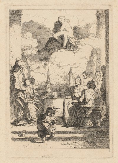 Das Bankett von Antonius und Kleopatra von Jean Honoré Fragonard after Giovanni Battista Tiepolo