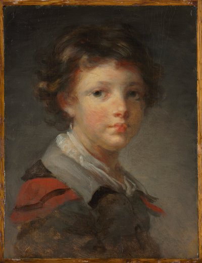 Ein Junge in einem rot gefütterten Umhang von Jean Honore Fragonard