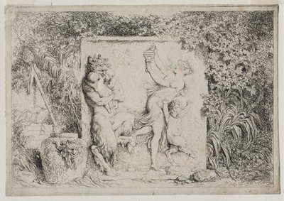 Bacchanalien: Der Tanz der Satyrn von Jean Honore Fragonard
