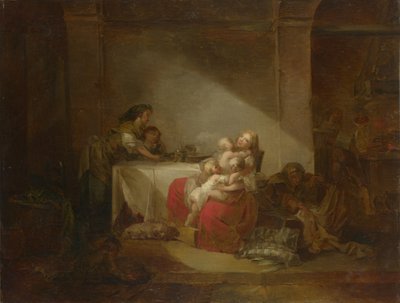 Innenszene. Die glückliche Mutter von Jean Honore Fragonard