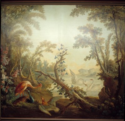Marteau-Lounge-Schild: Schwanenlandschaft. von Jean Honore Fragonard
