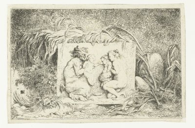 Satyr und Nymphe mit zwei Kindern von Jean Honore Fragonard