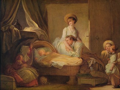 Der Besuch im Kinderzimmer, um 1775 von Jean Honore Fragonard