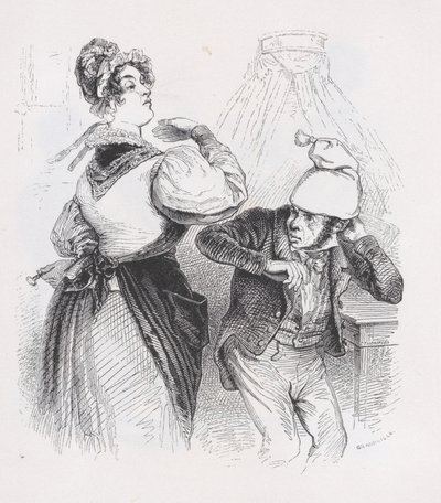 Der dritte Ehemann aus Die vollständigen Werke von Béranger von Jean Ignace Isidore Gérard