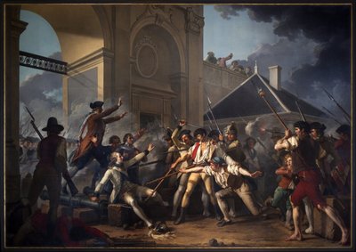 Der heldenhafte Mut des jungen Desilles, 1791 von Jean Jacques Francois Le Barbier