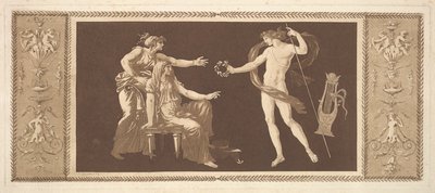 Apollon krönt die Künste, aus Recueil de Différentes Compo..., 1784 von Jean Jacques Lagrenee