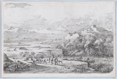 Landschaft nach Van der Cabel von Jean Jacques de Boissieu