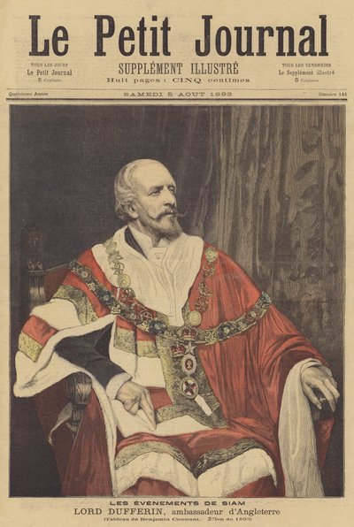 Lord Dufferin, britischer Botschafter in Frankreich von Jean Joseph Benjamin Constant