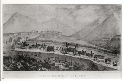 Der Trauerzug von Napoleon Bonaparte auf St. Helena, 9. Mai 1821 von Jean Joseph Benjamin Constant