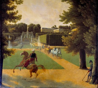 Der Spaziergang im Park von Saint Cloud von Jean Joseph Bidault