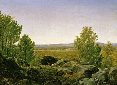 Landschaft bei Sonnenaufgang von Jean Joseph Xavier Bidauld