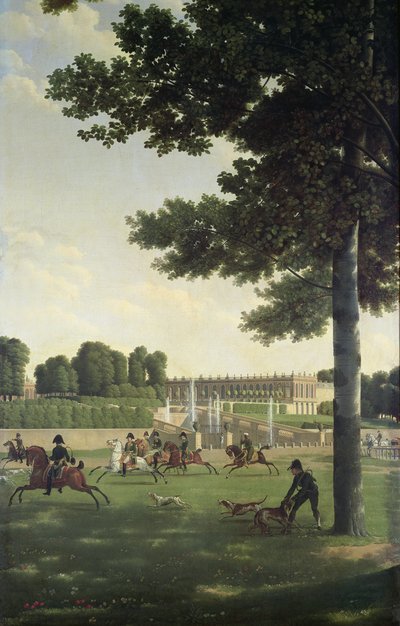 Der offene Raum vor dem Grand Trianon, 1810 von Jean Joseph Xavier Bidauld