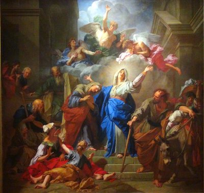 Die Heimsuchung der Jungfrau (Der Magnificat) von Jean Jouvenet von Jean Jouvenet