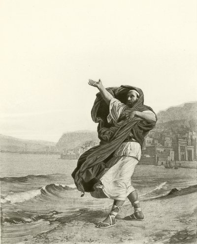 Demosthenes übt Redekunst von Jean Jules Antoine Lecomte du Nouy