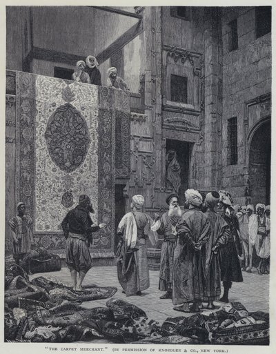 Der Teppichhändler von Jean Leon (after) Gerome