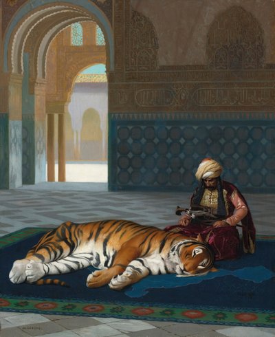 Der Tiger und der Wächter von Jean Leon Gerome