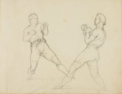 Zwei Boxer beim Sparring von Jean Louis André Théodore Géricault