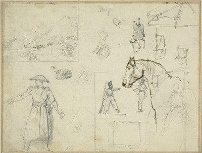 Verschiedene Studien von Jean Louis André Théodore Géricault