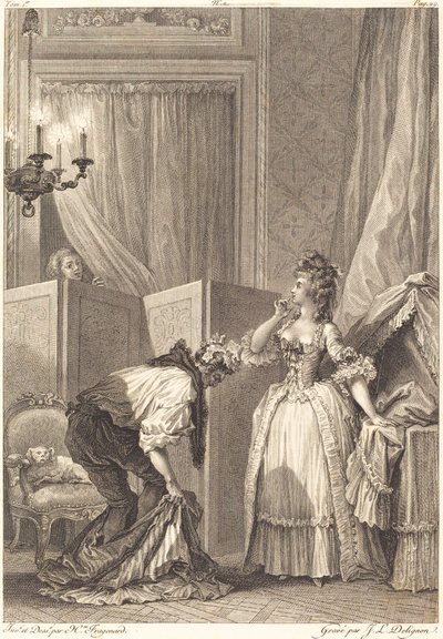 Le cocu battu et content von Jean Louis Delignon and Antoine Jean Duclos after Jean Honoré Fragonard