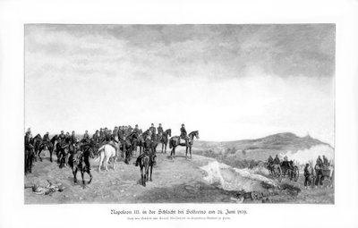 Napoleon III in der Schlacht von Solferino, 1863 von Jean Louis Ernest Meissonier