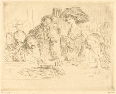 Am Spieltisch (zweite Platte) von Jean Louis Forain