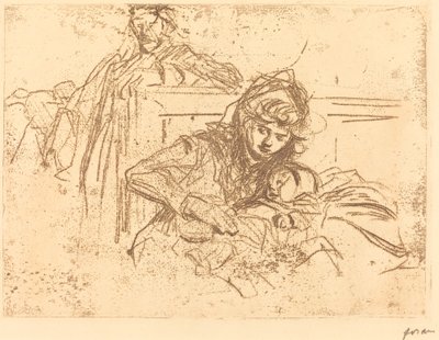Beweis bei der Anhörung (erste Platte) von Jean Louis Forain