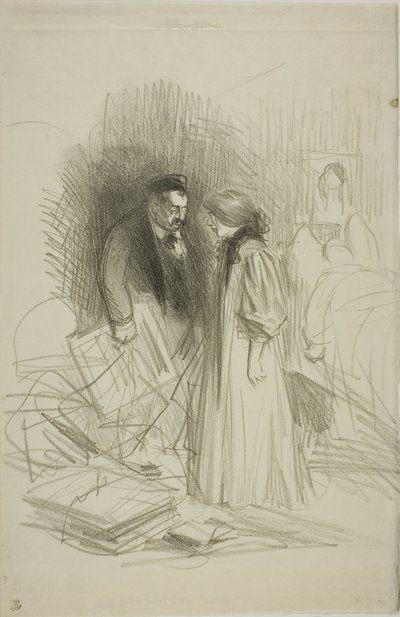 "Ich wage es noch nicht, sie abzunehmen... es würde ihm zu sehr wehtun" von Jean Louis Forain