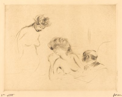 In einem privaten Raum (dritte Platte) von Jean Louis Forain