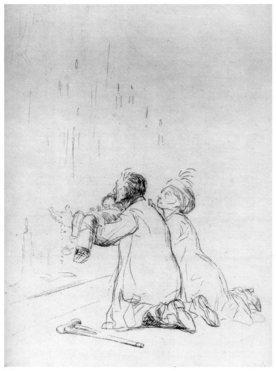 Die Flehende an der Grotte, um 1870-1930 1924 von Jean Louis Forain