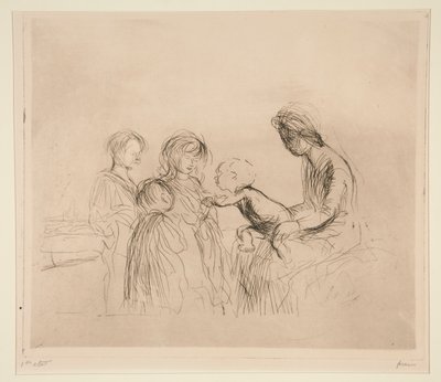 Die Madonna und die Kinder von Jean Louis Forain