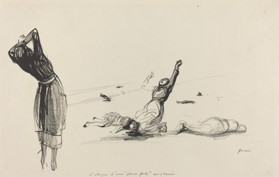 Der Angriff auf eine englische Festung, wahrscheinlich 1917 von Jean Louis Forain