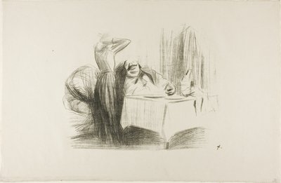 Szene im privaten Speisesaal (horizontale Platte) von Jean Louis Forain