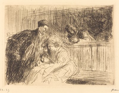 Der Anwalt spricht mit dem Gefangenen (zweite Platte) von Jean Louis Forain