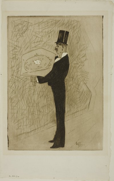 Der Dandy mit einem Blumenstrauß von Jean Louis Forain