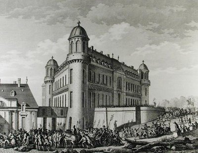 Kanonen von Chantilly nach Paris gebracht, 9. August 1789 von Jean Louis Prieur