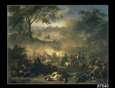 Die Schlacht von Poltawa im Jahr 1709, 1717 von Jean Marc Nattier