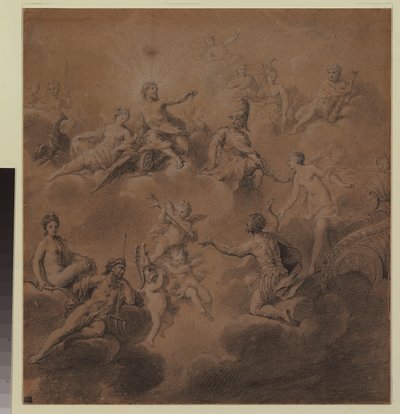 Venus präsentiert Aeneas den Göttern von Jean Marc Nattier