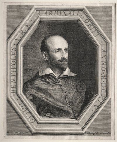 Kardinal Guido Bentivoglio, päpstlicher Nuntius am Hof von Ludwig XIII. von Jean Morin