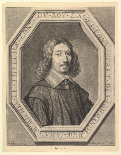 Michel Le Tellier, conseiller du roi, 1620-50 von Jean Morin