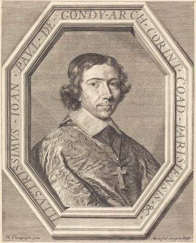 Jean Francois Paul de Gondy von Jean Morin after Philippe de Champaigne