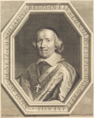 Nicolas de Netz von Jean Morin after Philippe de Champaigne