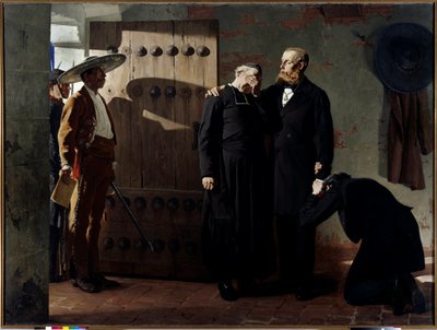 Kaiser Maximilian I. von Mexiko vor seiner Hinrichtung am 19. Juni 1867 von Jean Paul Laurens