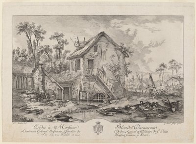 Bauernhof von Jean Pierre Louis Laurent Hoüel after François Boucher