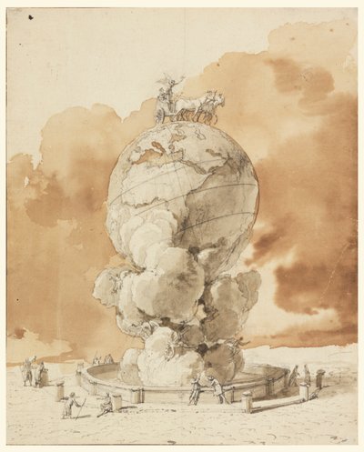 Entwurf für ein öffentliches Denkmal auf einem Pariser Platz von Jean Pierre Louis Laurent Houël