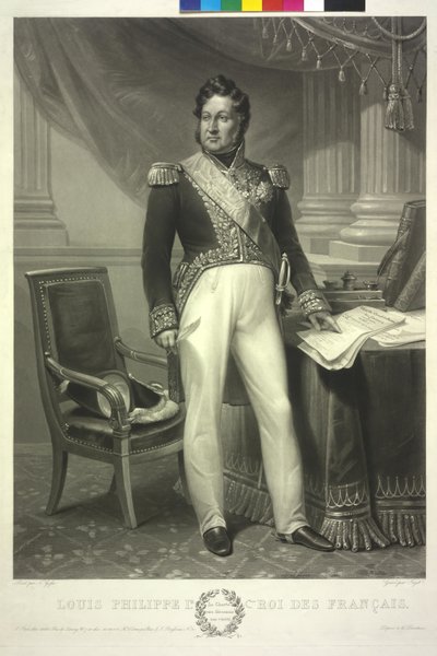 König der Franzosen Louis Philipp von Jean Pierre Marie Jazet