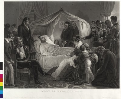 Napoleon I. auf dem Sterbebett umgeben von Anhängern von Jean Pierre Marie Jazet