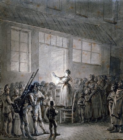Ein beliebter Sänger, 19. Jahrhundert von Jean Pierre Norblin de La Gourdaine