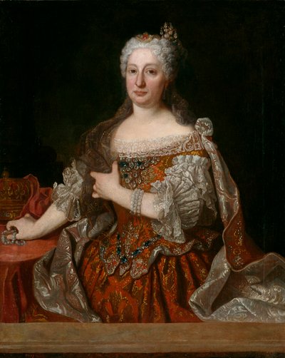 Marie-Anne von Österreich (1683-1754) - Porträt der Erzherzogin Maria Anna von Österreich (1683-1754), Königin von Portugal von Jean Ranc