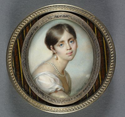 Porträt einer jungen Frau in Weiß, 1805 von Jean Urbain Guerin